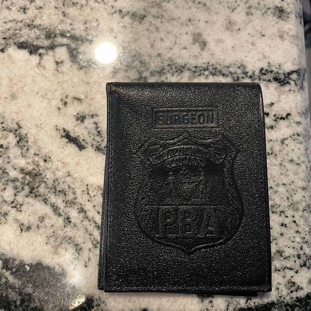 NWOT Black Coach NYPD Surgeon Leather Wallet